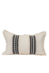 Aisha's Design Fringed Lace Trim Cushion Cover, Cream, K-169 1