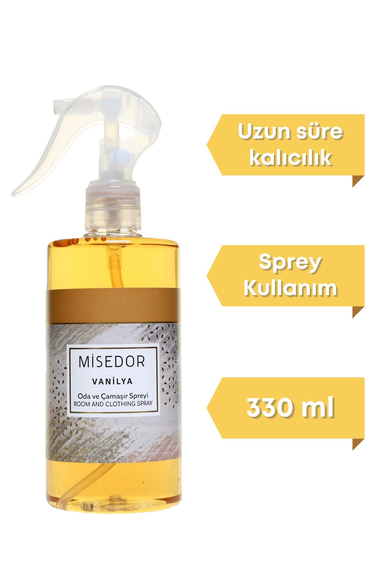 Misedor 2-Piece Set Vanilla Room Fragrance And Laundry Spray 330 ml 4