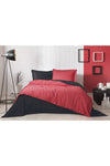 Özdilek Colormix Red Black Plain Double Duvet Cover Set 1