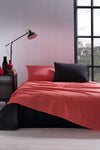 Özdilek Colormix Red Black Plain Double Duvet Cover Set 3