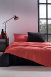 Özdilek Colormix Red Black Plain Double Duvet Cover Set 4