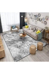 Sermod 10070-Padded Gray Distressed Modern Non-Slip Rug Cover 1