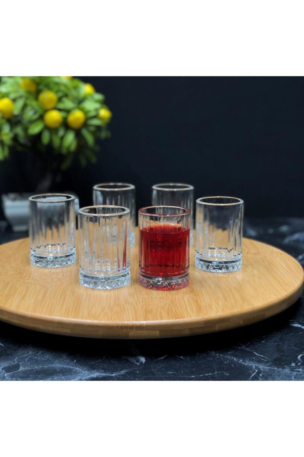 Paşabahçe Shot Glass Crystal Elysia Beverage Glass Set of 6 60 cc 1