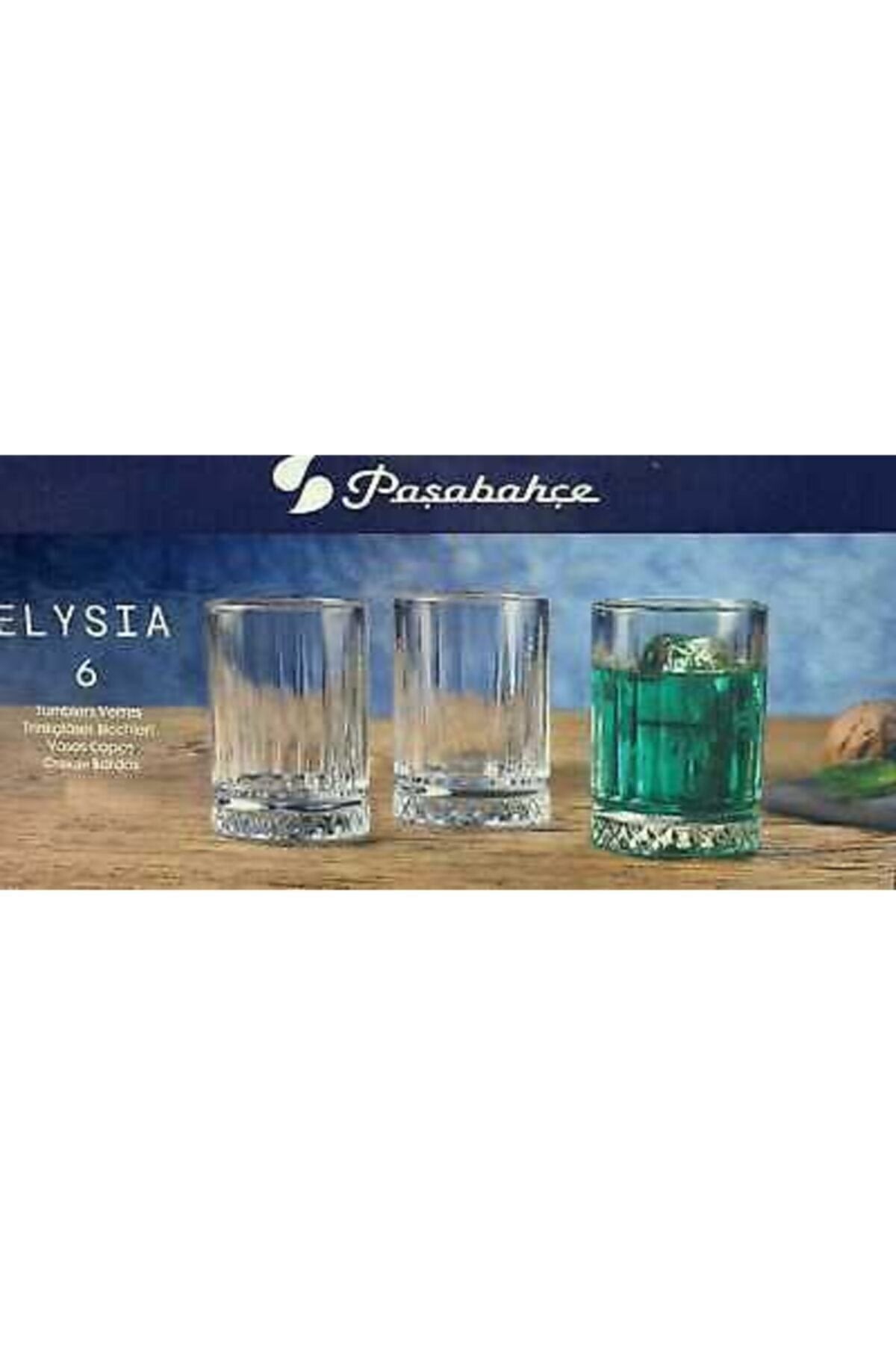 Paşabahçe Shot Glass Crystal Elysia Beverage Glass Set of 6 60 cc 2