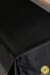 Finezza Kristal Monoray Fabric Black Tablecloth Rectangular - 771 4