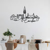 Decorative Metal Wall Accessory London Black 930DYU1143 3