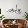 Decorative Metal Wall Accessory Paris Black 930DYU1147 3