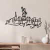 Decorative Metal Wall Accessory Newyork Black 930DYU1148 1