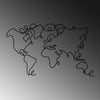 Decorative Metal Wall Accessory World Map Black 930DYU1159 5