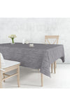 Örtücüm Grey Plain Stain-Resistant Wipeable PVC Lined Oilcloth Tablecloth 1