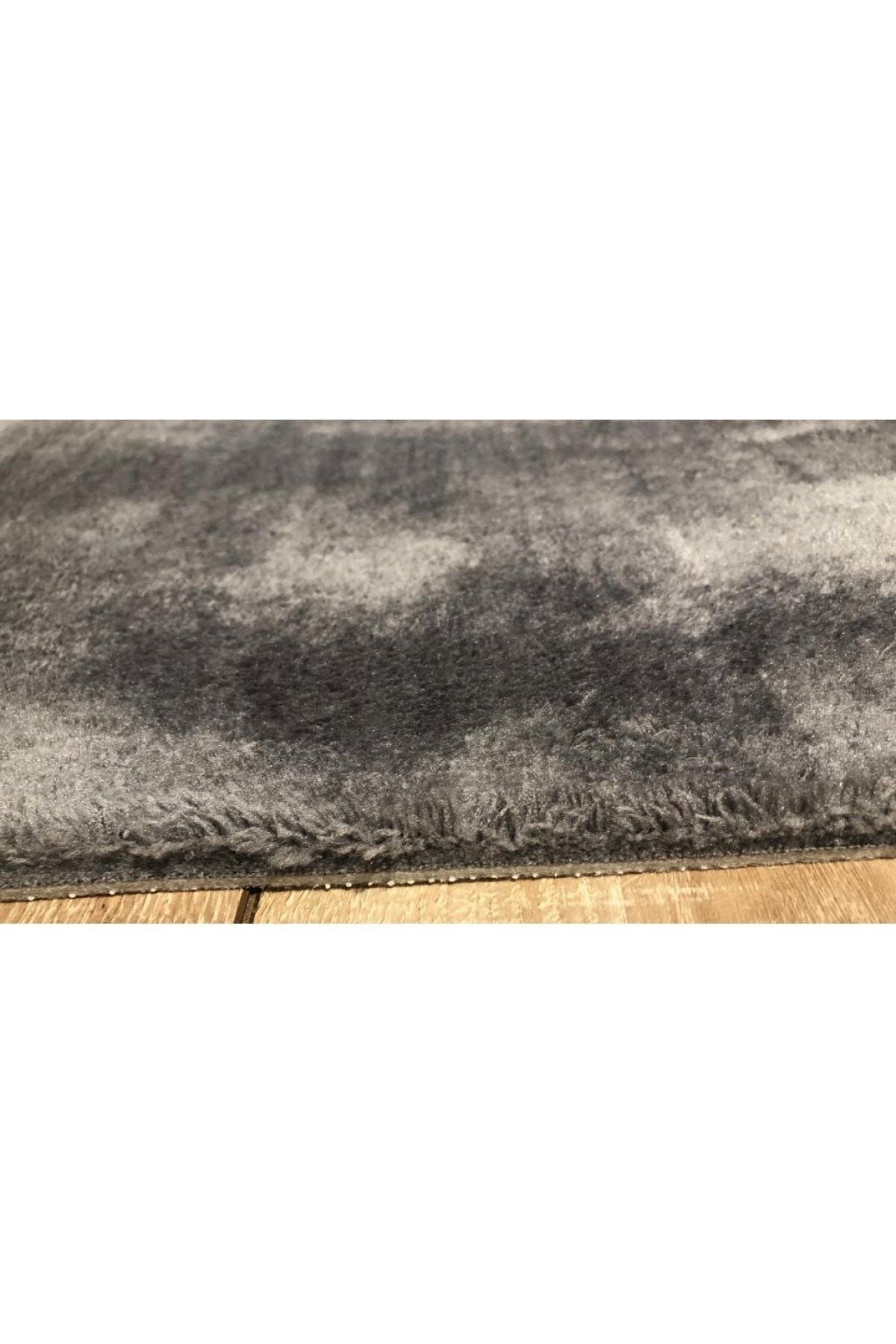 Sarar Luxe Post Plush Cut Rug Runner Non-Slip Base Washable Fluffy Anthracite 5