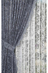 AT Altun Tekstil Iron-Free Knitted Jacquard Ivy Patterned Sheer Curtain 1/2.5 Medium Pleat 4