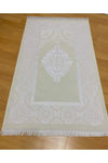 AYHANHOME Pink Prayer Rug Set with Luxury Taffeta Prayer Rug and Pearl Rosary 2