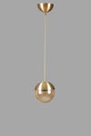 Chandelier Küre Tekli Eskitme Bal Camlı Sarkıt Gold 941RTN1213 2