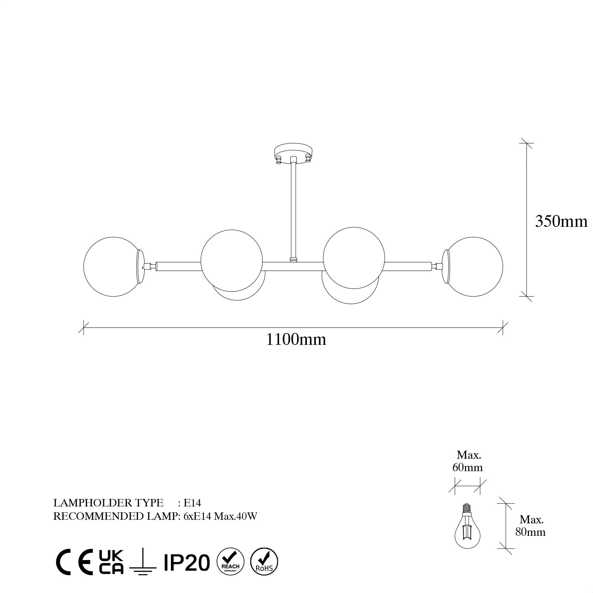 Chandelier Fazli - 10501 Vintage 942FLG1214 6