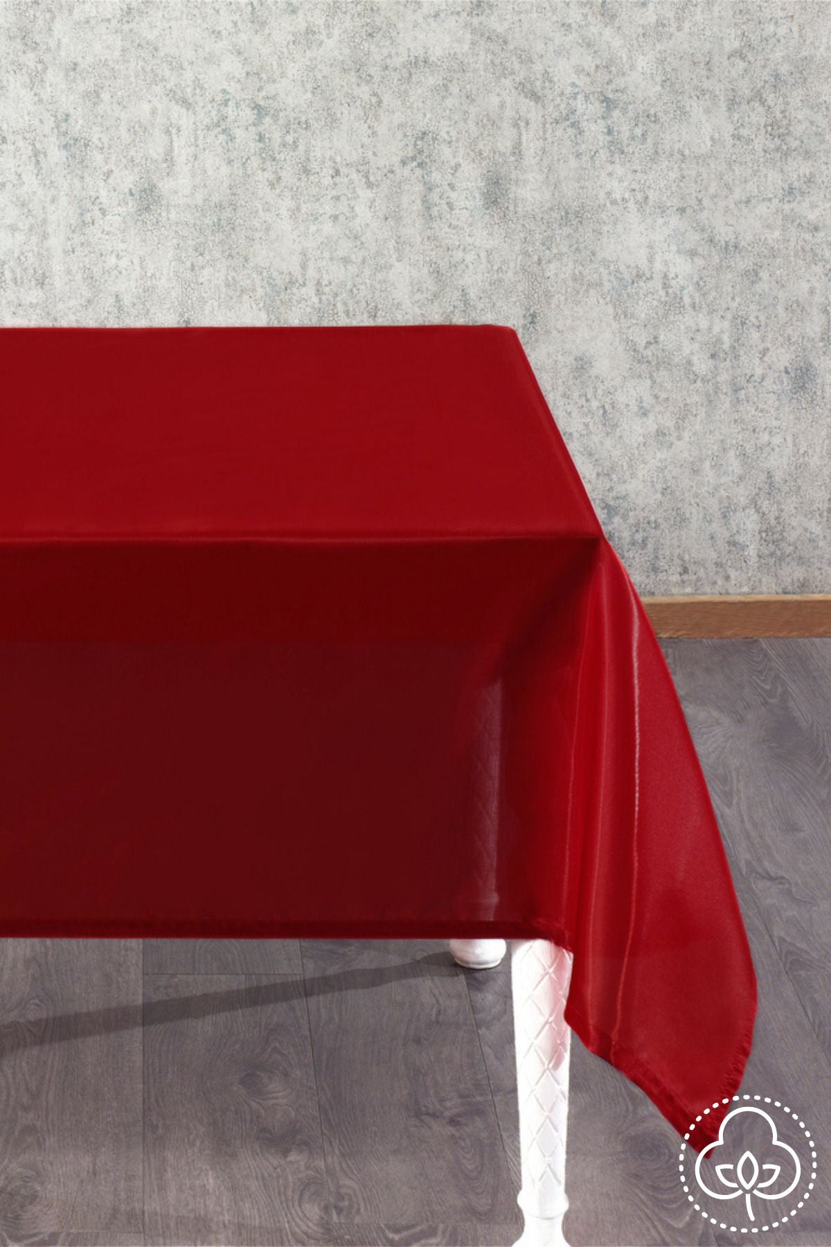 Finezza Crystal Monoray Fabric Red Tablecloth Rectangle 140x200 Cm - 766 3