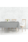 Örtücüm Gray White Polka Dot Wipeable PVC Tablecloth Stain Resistant 3