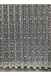 Bebekcaddesi Star Patterned Kids Room Sheer Curtain (1x2 Pleat) Ecru Color 2