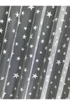 Bebekcaddesi Star Patterned Kids Room Sheer Curtain (1x2 Pleat) Ecru Color 8