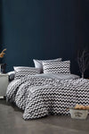 BONJARDİNHOME Modern Grey 100% Cotton Double Duvet Set 1