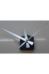 Tuba Design Hanging Silent Clock Mechanism 16 Mm Shaft, Silver Hour, Minute, Second Hands 10 Cm 13 Cm 15 Cm 2