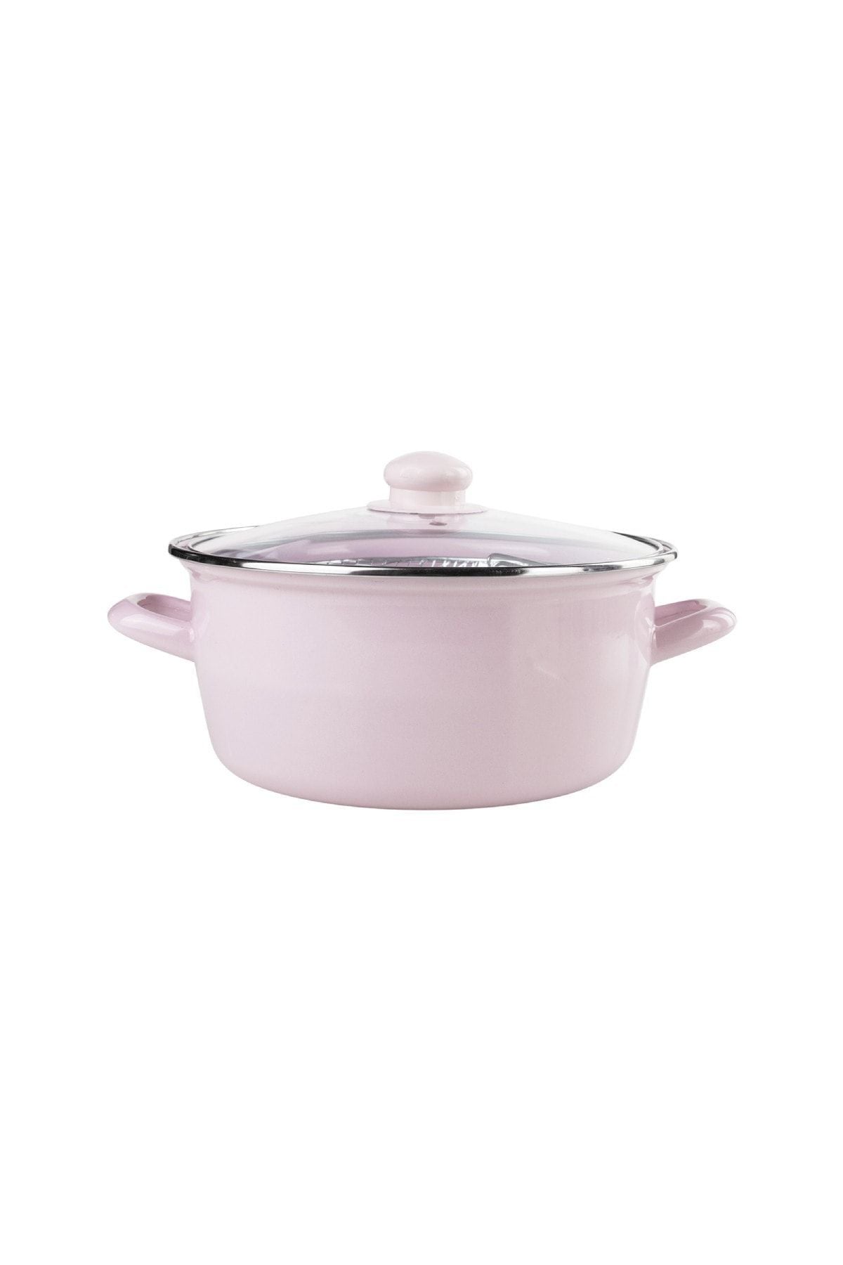 Emsan Pastel Enamel Frying Pan Pink 24 Cm 4