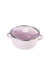 Emsan Pastel Enamel Frying Pan Pink 24 Cm 5