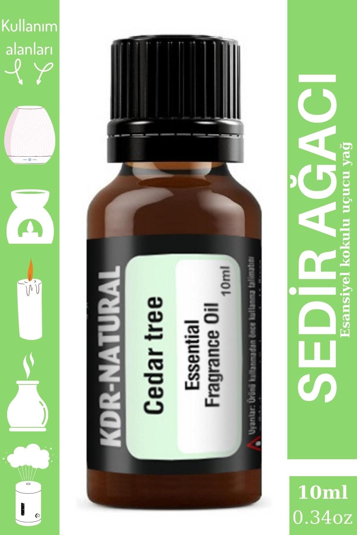 KDR Natural Cedarwood Essential Oil Diffuser Essence 10ml 1