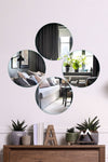 Decovetro Mirror | 4 Piece Round Decorative Wall Mirror 20cm 5