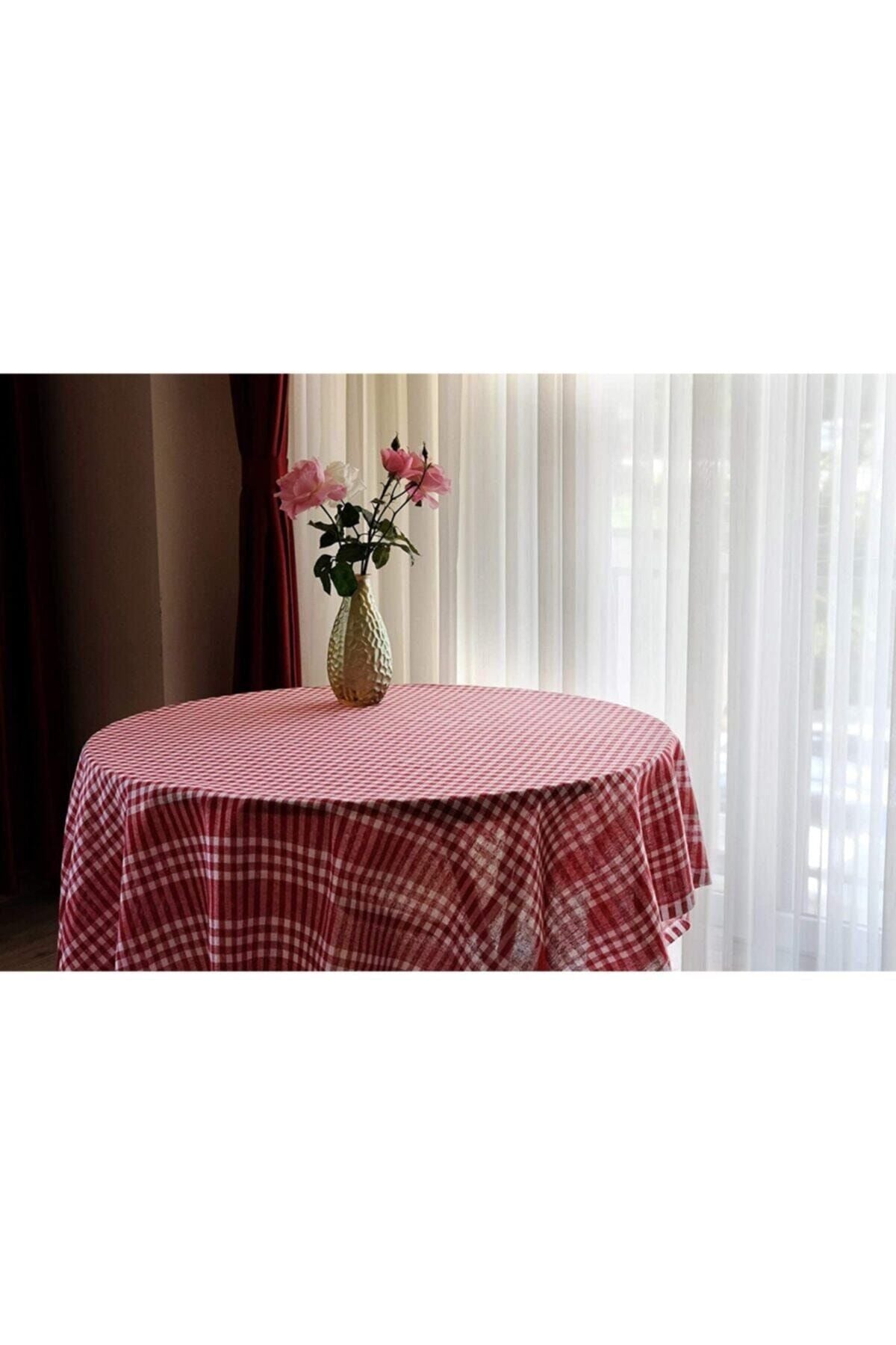 Sweet Story Red Multi-Purpose Tablecloth Picnic Blanket 170*170 Cm 4