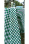 Sofrabezidiyari Piti Checkered Green Tablecloth, Table Cover, Picnic Blanket Cotton 3