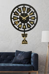 Sokaktaki Hediyem Modern Time Gold Premium Pendulum Wall Clock 2