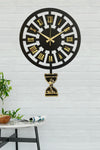 Sokaktaki Hediyem Modern Time Gold Premium Pendulum Wall Clock 6