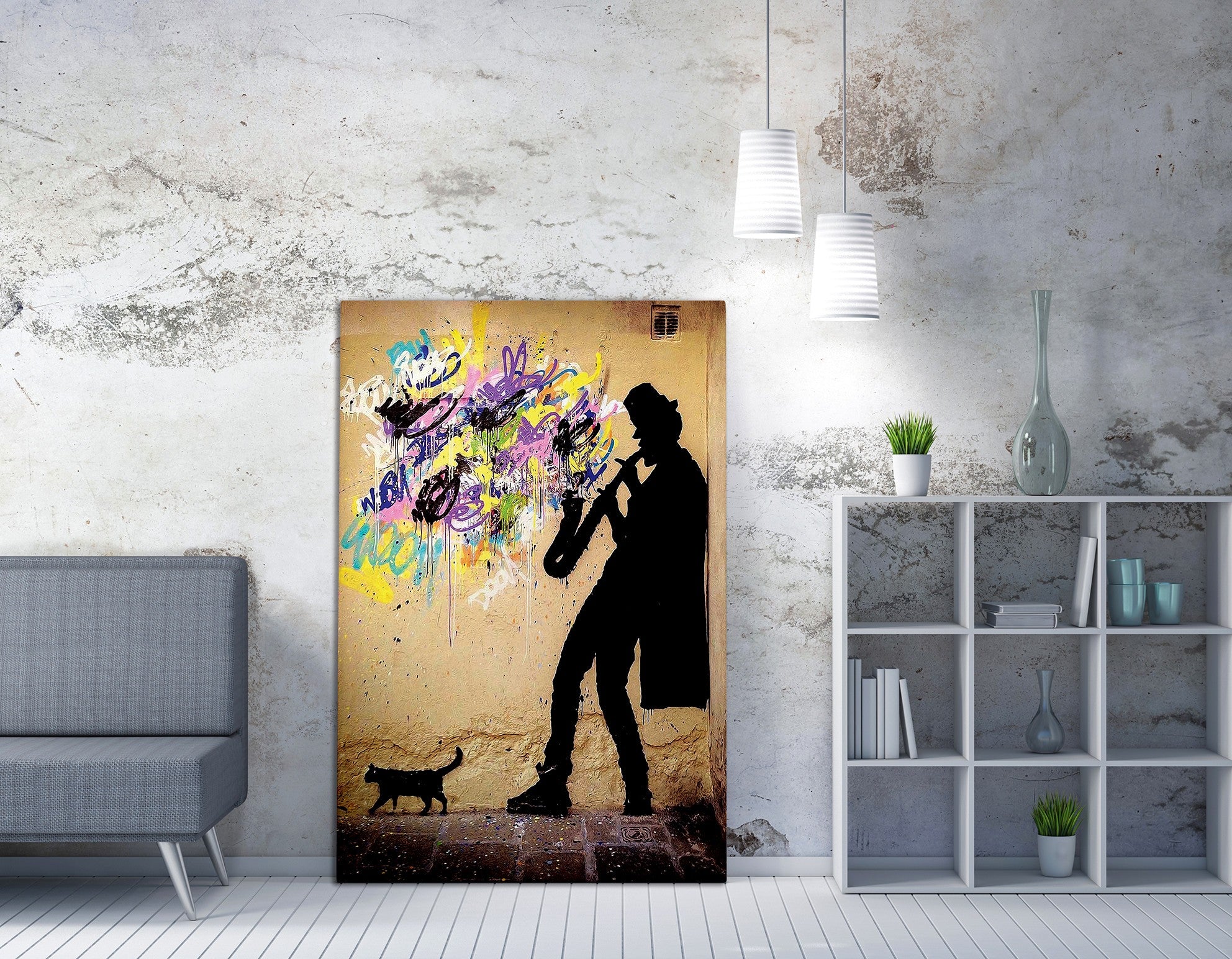 Decorative Canvas Painting WY40 (70 x 100) Multicolor 966BRS1180 2