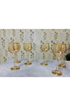 Trend Dünyası Orchid Hand Decorated 6-Piece Coffee Side Water Glass Set Bridal Gift Set 2