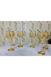 Trend Dünyası Orchid Hand Decorated 6-Piece Coffee Side Water Glass Set Bridal Gift Set 3