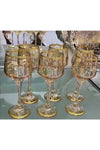 Trend Dünyası Orchid Hand Decorated 6-Piece Coffee Side Water Glass Set Bridal Gift Set 4