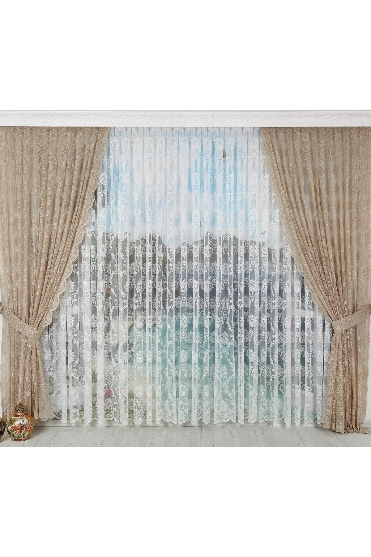 AT Altun Tekstil French Knit Single Panel Sheer Curtain 2