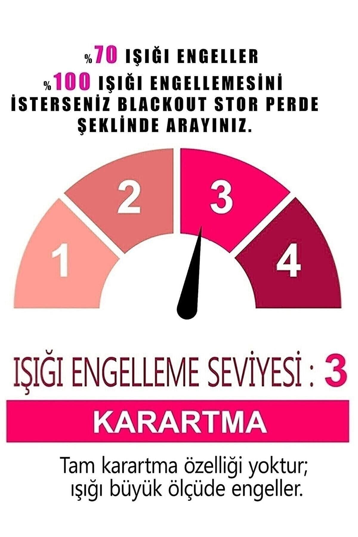 BRILLEX B&s Goods Stor Perde Ekru Renkli - Güneşlik Perde - Ev, Ofis - Kaliteli Kumaş – Etek Dilimsiz Ecr 4