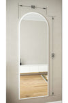 Rivomo White Decorative 150x50 Full-Length Mirror 3