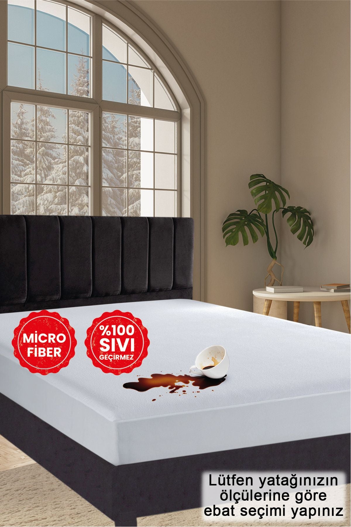 GÜLCÜ Mikro Fitted Waterproof Liquid-Proof Mattress Protector 1