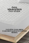 ELY PARKER Silent Mattress Protector Quilted Fitted Microfiber Double Single Baby 4