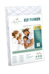 ELY PARKER Silent Mattress Protector Quilted Fitted Microfiber Double Single Baby 5