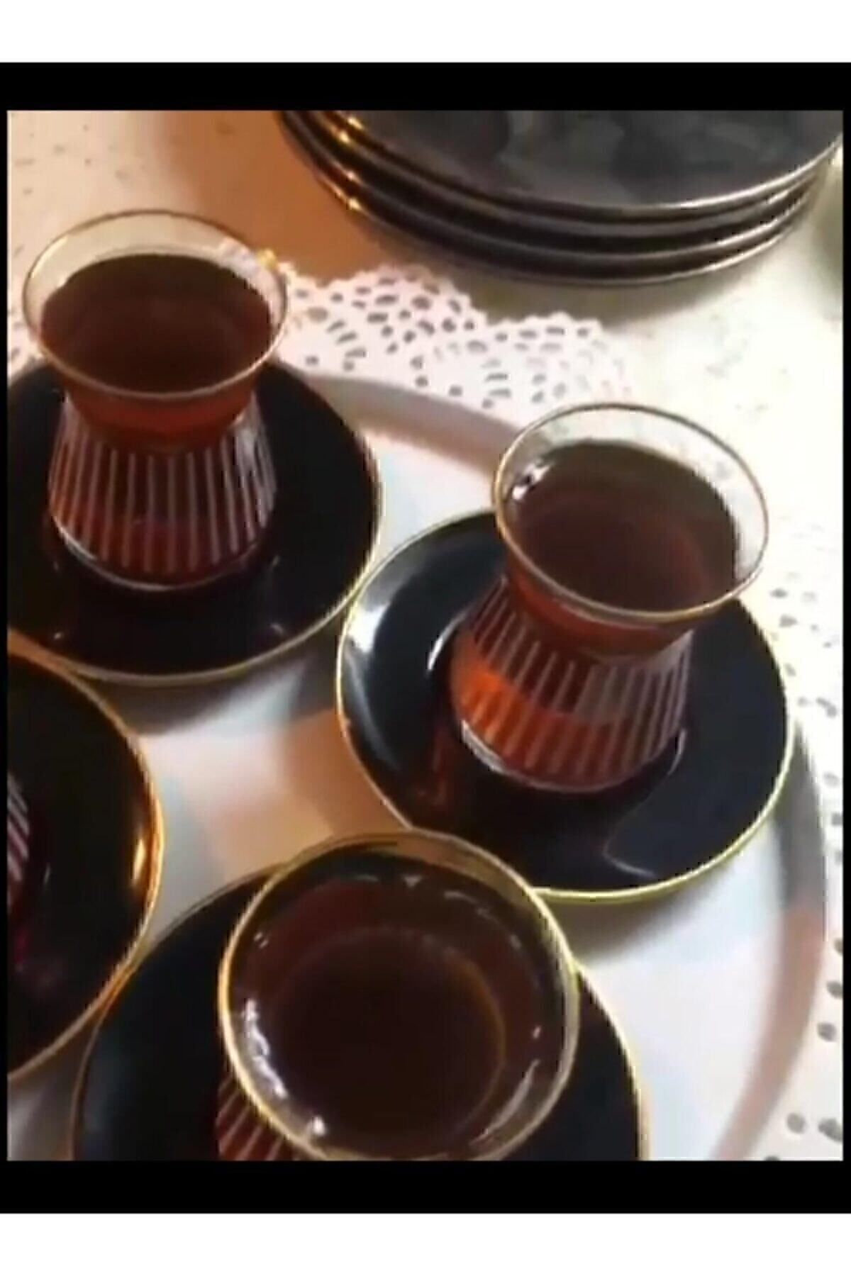 Paşabahçe 12 Piece Luxury Irem Tea Set for 6 People 5