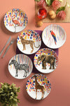 Kütahya Porselen Jungle Karnaval 6 Piece Cake Set 1