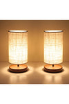 HOMING Cylindrical Design Fabric Lampshade Set of 2 1