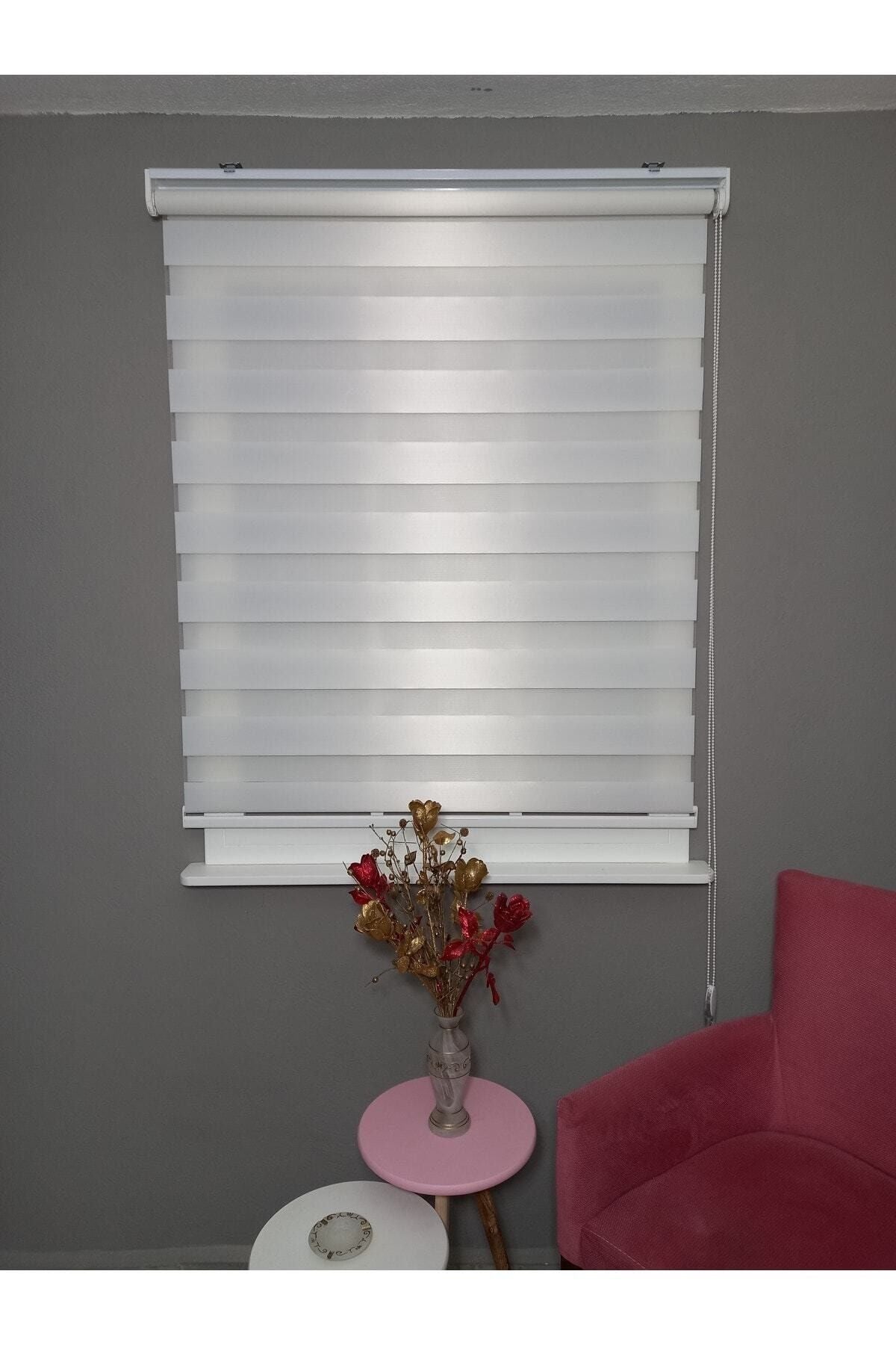 Taç Rüyaper Sütlü Kahve Bambu Zebra Roller Blind 2