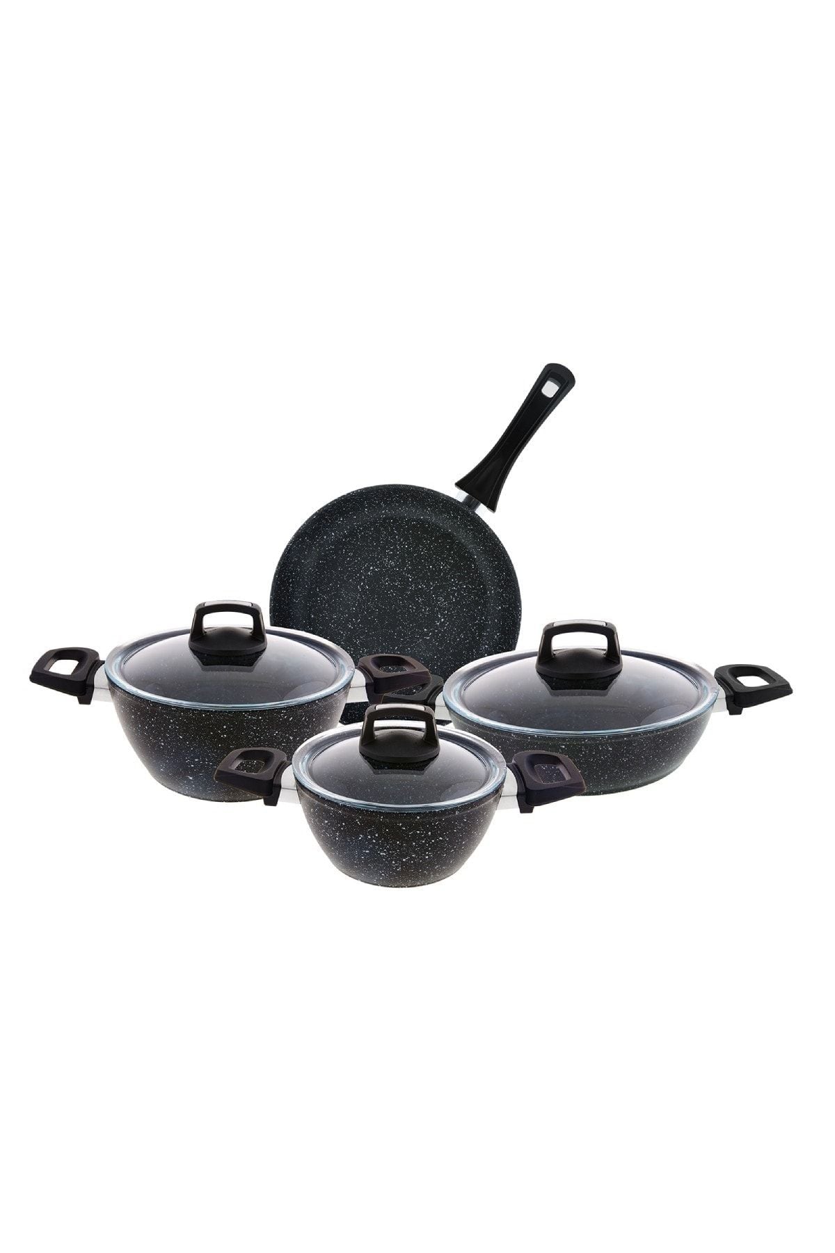 Emsan Oasis-s Blue Star 7 Piece Granite Cookware Set 3