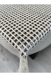 Yıldızhome Luxury Woven Pattern PVC Wipeable Tablecloth 4