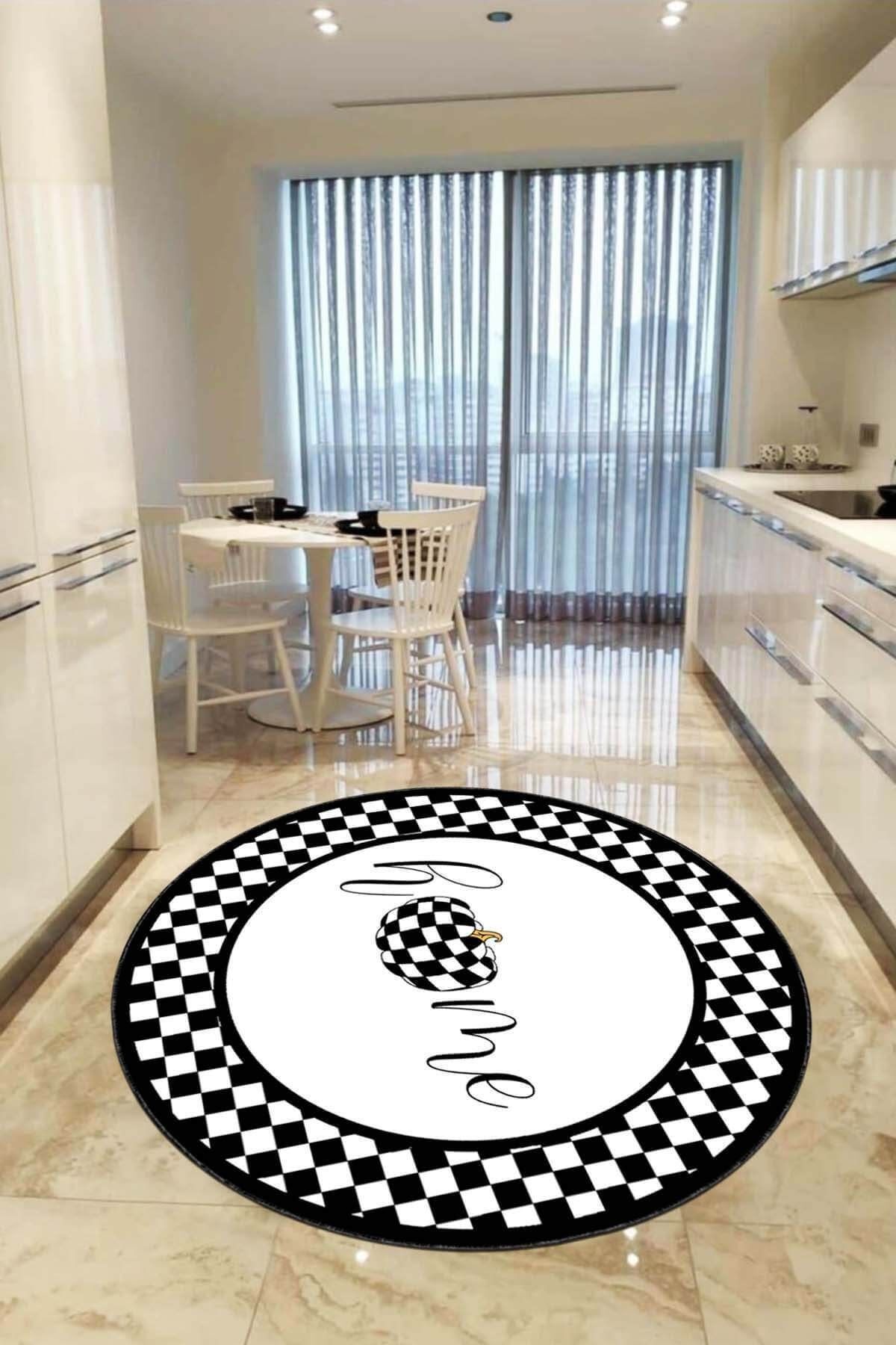 RugViva Non-Slip Machine Washable Home Round Kitchen Rug Ar419 1